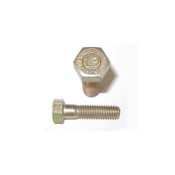 Newport Fasteners Grade 9, 3/8"-24 Hex Head Cap Screw, Zinc Yellow Steel, 1-1/2 in L, 1100 PK 697930-1100 - main